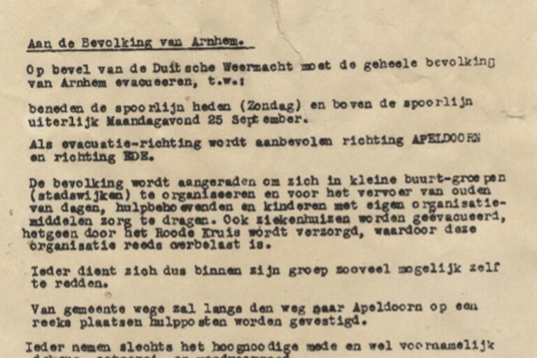 Hoe verliep de evacuatie - Airborne Museum Hartenstein